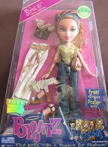 Bratz MEYGAN Doll Strut It! Fashion Collection w Extra Clothes & Poster (2002)