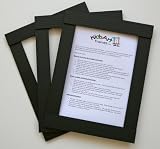Kids Art Frames - Classic Frames - Black Lightweight Plastic Frames - Standard Size