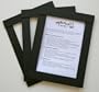 Kids Art Frames - Classic Frames - Black Lightweight Plastic Frames - Standard Size