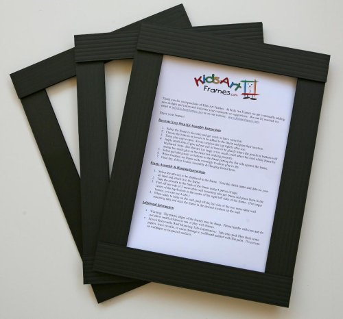 Childrens Toyshop  Toys : Kids Art Frames - Classic Frames - Black Lightweight Plastic Frames - Standard Size