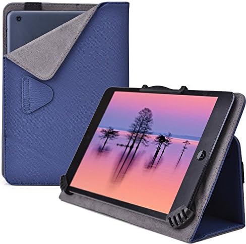 Cooper Cases (TM) Infinite Cam Maylong Mobility M-285 Tablet Folio Case in Blue (Universal Fit, Built-in Viewing Stand, Elastic Strap Cover Lock)