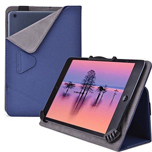 Cooper Cases (TM) Infinite Cam Maylong Mobility M-285 Tablet Folio Case in Blue (Universal Fit, Built-in Viewing Stand, Elastic Strap Cover Lock)