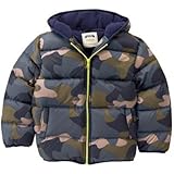 GYMBOREE(ジンボリー) ポリーフィルパッファジャケット セイド ブルー カモ アウタージャケット XS【並行輸入】