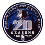 Minnesota Timberwolves 20th Anniversary Logo Patch (2008-09)