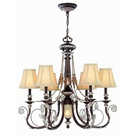Lite Source C7635 Pickney 6/1 Lites Chandelier
