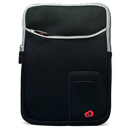 Sacoche en Néoprène pour ordinateur portable de (10, 10.1, 10.2 pouces) 25.4, 25.65, 25.91 cm – Samsung Packard Bell Asus EeePC Toshiba Acer Aspire One Happy eMachines Sony Vaio HP Mini (Vertical Noir)