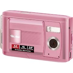 Rollei Compactline 82 Digitalkamera (8 Megapixel, 4-fach digitaler Zoom, 7,1 cm (2,8 Zoll) Display, Farbe pink