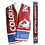 Colorado Avalanche "Jersey" Scarf (Measures 8" Wide x 60" Long)