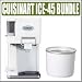 Cuisinart ICE45 White Soft Serve Ice Cream Maker + Express Bundle Bundle