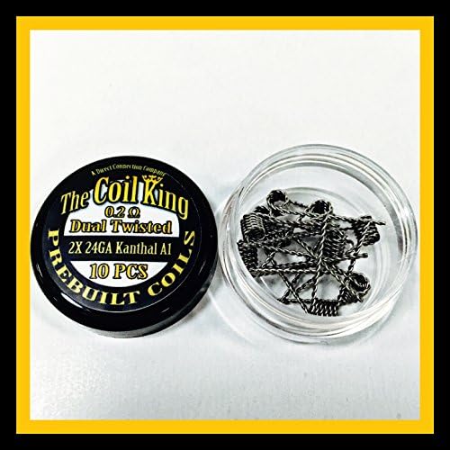 10 Pack Pre Built Coils Clapton Hive Tiger Twisted Fused Flat Dual Quad Prebuilt Pre Made (Dual Twisted 0.2Ω (2x 24GA))