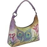 Anuschka Contemporary Hobo Premium Peacock Flower