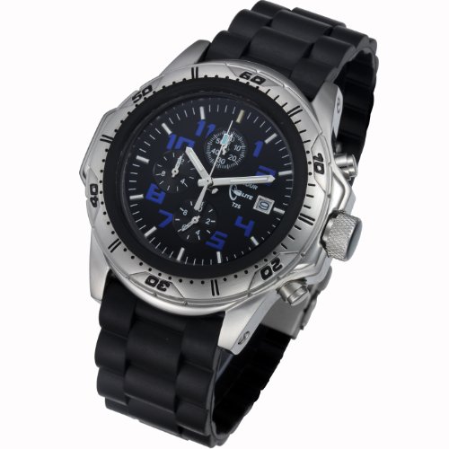 Armourlite Blue Shatterproof High Impact Resistant Watch with Blue Rubber Band