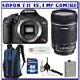 Canon EOS Rebel T1i Digital SLR (Body OutFit) w/ EF-S 18-135mm f/3.5-5.6 IS Lens + 8GB Memory Card + Advanced Shooters Package Package # 2