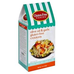 Gluten-Free Pantry Olive Oil and Garlic Croutons; 5-Ounce Bags (Pack of 6)