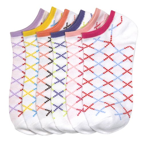 Lot Of 3 Pairs Womens Lowrise Patterned Socks (9-11)
