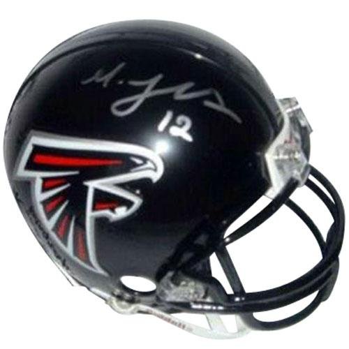Michael Jenkins Autographed Atlanta Falcons Mini Helmet - Autographed NFL Mini Helmets