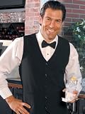 Tuxedo Vest - 100% Polyester Full Back Vest Fully Lined, Black