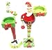 Pair of Santa Claus Snowman Tea Light Holders