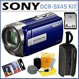 Sony DCR-SX45/L DCR-SX45 DCRSX45L Handycam Camcorder with 70x Zoom in Blue  ....