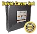 Mezzati Luxury Duvet Cover 3 Piece Set – Soft and Comfortable 1800 Prestige Collection – Brushed Microfiber Bedding (Gray, Queen Size)