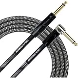 KIRLIN Cable IWB-202BFGL-10/CA 10-Feet Premium Plus Instrument Cable, Carbon Gray Woven Jacket