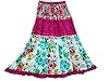 Womens Skirt Multi Color Printed Patchwork Cotton Boho Maxi Skirts