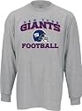 New York Giants -Grey- Stacked Helmet Long Sleeve T-Shirt