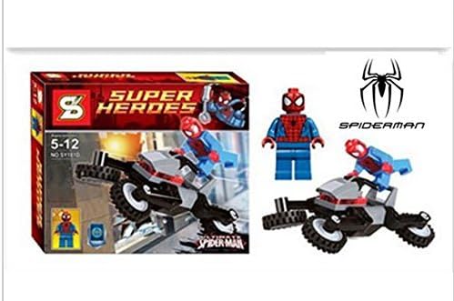 Spider-man Marvel Dc Avengers Building Blocks Bricks Super Hero Figures Vehicle Set Minifigure Toys Compatible with Lego