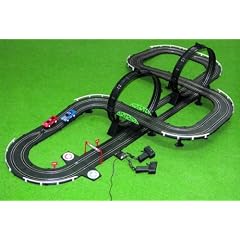 JIADA 1969117 Autorennbahn McTrack "Speed Legend" �ber 6m Rennstrecke , 2 GT- Rennwagen mit Beleuchtung , 2 x Looping / Komplettset