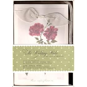 Anna Griffin - The Wedding Studio - Red Floral Wedding Invitation Kit - 50/50/50/50