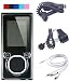 Clear Shield Protector Crystal Case for Microsoft Zune 4gb 8gb + Car Charger + Travel Charger + AV Cable (VIdeo Audio) for Microsoft Zune 4GB 8GB (5 Color available)