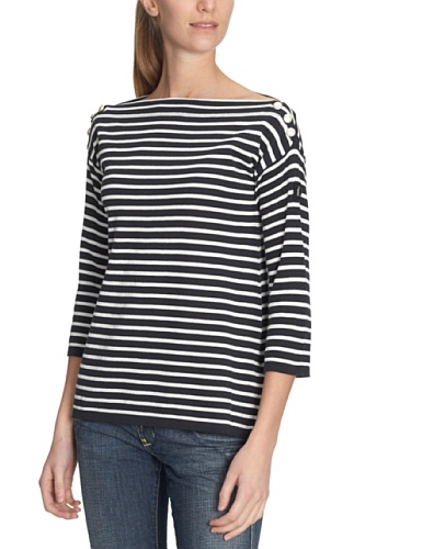 Marina Yachting Damen Pullover Regular Fit, gestreift 110289069901/Streifenpullover, Gr. 4 Preisvergleich