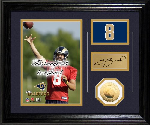 Highland Mint NFL St Louis Rams Sam Bradford Player Pride Desk Top Photomint