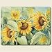 Kitchen & Housewares : Sunshine Sunflowers ~ Artworks Home Accents ~ Small Tempered Glass Cutting Board