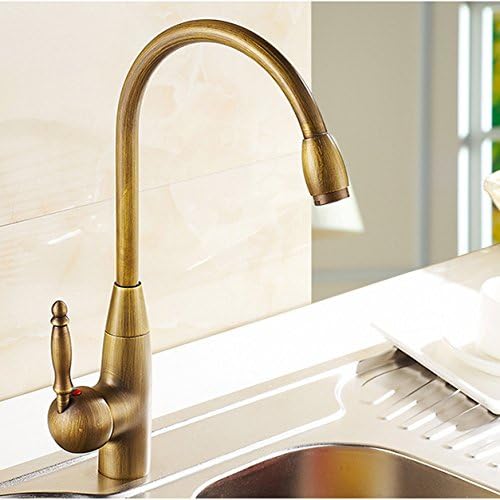 GY European Mixed Hot And Cold Faucet Brass Swivel Kitchen Sink Faucet