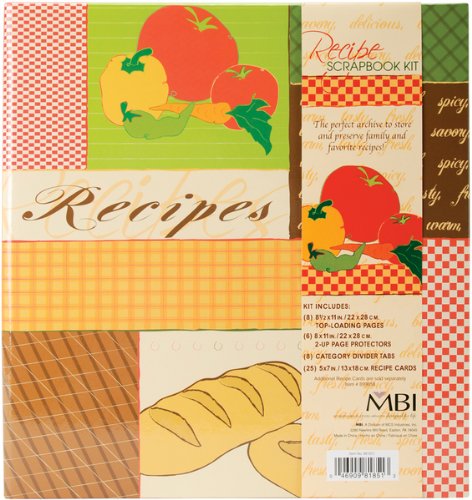 MBI Recipes 3-Ring Scrapbook Kit  5 Inch by 7 