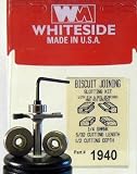 WHITESIDE MACHINE PART #1940 BISCUIT JOINING KIT 1-1/2 DIA X 5/32 CL X 1/2 DEEP X 1/4 SHANK X 2 OAL