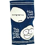 Funky Brain on Games Oversized Beach Towel