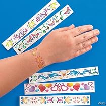 Glitter Tattoo Bracelets (1 dz)