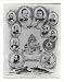 Historic Print (S): [Confederate capitol surrounded by portraits of confederate governing officials]
