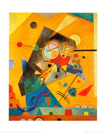 Quiet Harmony Art Poster Print by Wassily Kandinsky, 16x20