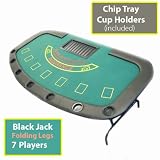 Professional Style Blackjack Table with Folding Legs
