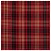 Durable Flat Weave 100% Cotton Plaid Black and Red Tablecloth 54x90 Inches