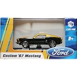 1:87 HO SCALE CUSTOM '67 MUSTANG (GOLD) Hot Wheels Vehicle & Acrylic Display Case by Hot Wheels