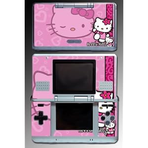 Hello Kitty Pink Cute Cat game cartoon SKIN 2 for Nintendo DS