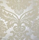 livingwalls 554338 Vliestapete Flock Trend Neo Barock wei&szlig;