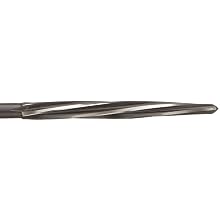 Alvord Polk 627-2 High-Speed Steel Bridge Reamer, Left Hand Spiral Flute, #3 Morse Taper Shank, Uncoated (Bright) Finish, Size 1 Inch