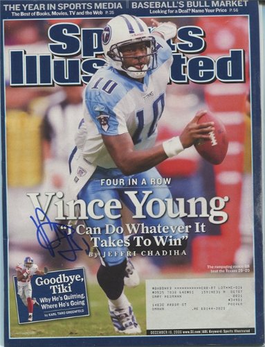 Vince Young Autographed/Signed Sports Illustrated Magazine