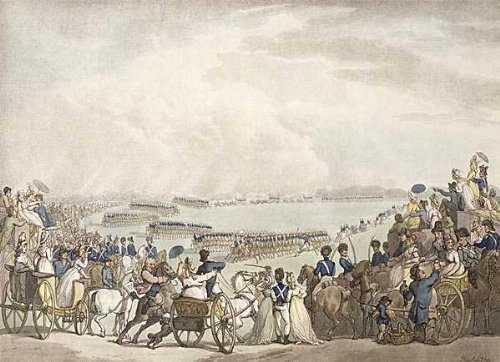 Cover image : Kunstreproduktion: Thomas Rowlandson, The Light Horse Volunteers of London and Westminster,, 80 x 58