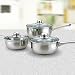 from Sabichi Essential Taper Shape Pans with Lids Set (Set of 3)